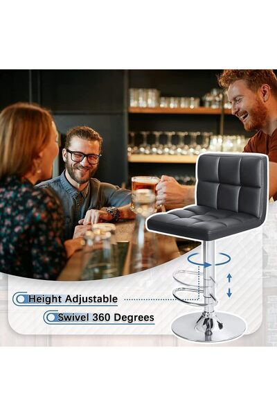 shopandshop Bar Stools Modern Adjustable Counter Swivel BarStools, Breakfast ...