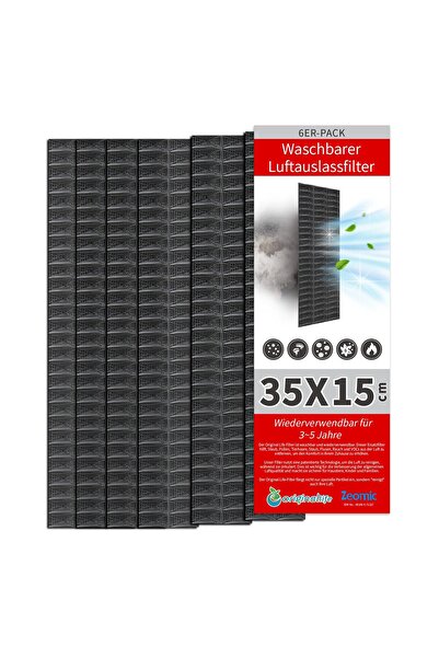 OEM Filtre de praf pentru grătarul de podea, lavabile, reutilizabile, 35 x 15...