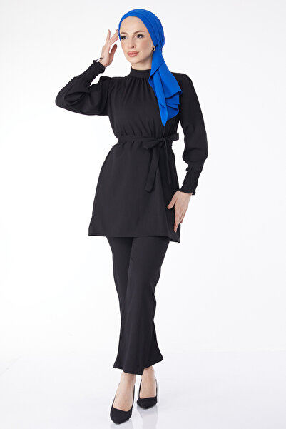 TOFİSA 13019-BLACK Tunika+Spodnie