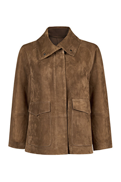Derimod Florida Women's Mink A-From Suede Leather Jacket 26Sgd565610