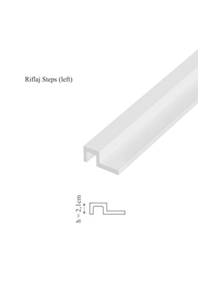 Manavi Profil stanga riflaj decorativ 3D, Steps L, 6.3x2.1x270 cm,