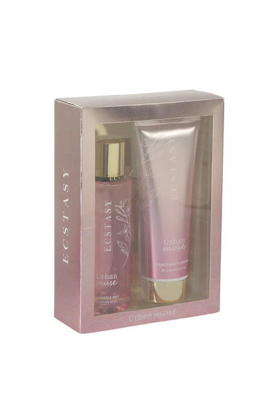 Ecstasy URBAN MUSE BODY MIST 250ML BODY CREAM 236ML GIFT SET