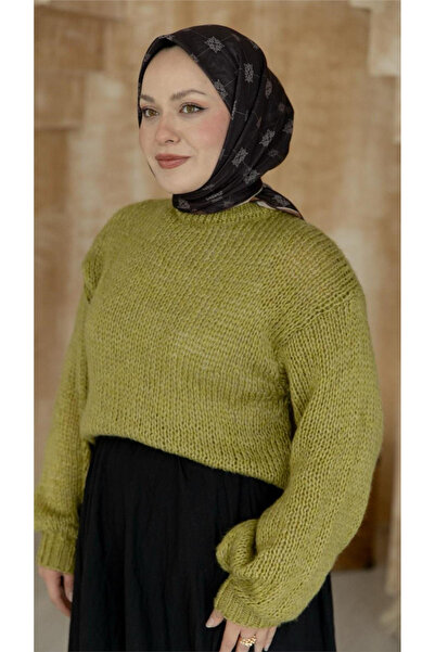 locella Lo'cella Pamuklu Soft Eşarp 4568-12 Acı Kahve