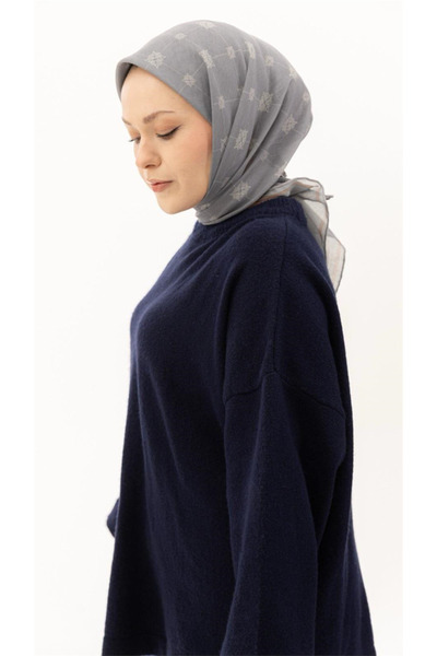 locella Lo'cella Pamuklu Soft Eşarp 4568-7 Gri