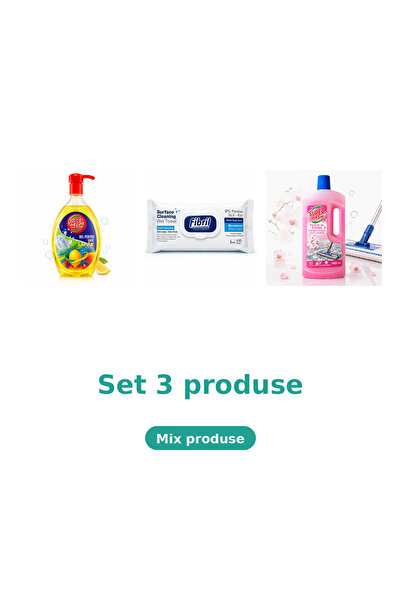 Fibril Bucatarie Complet, Set 3 Produse: Lamaie, Blue, Orhidee