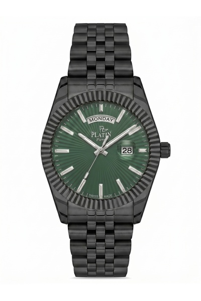 Platin Pierre Men's Wristwatch Sa-Pl-1197Ga-G10