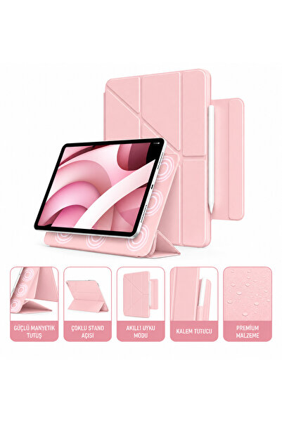 EHZ TEKNOLOJİ iPad A16 2025 / iPad 10. Nesil 2022 Uyumlu Manyetik Kılıf Kalem...
