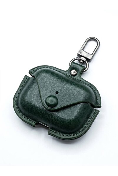 GENERAL AirPods Pro - Pro 2 Premium Leather Case with Metal Keychain Clip – S...