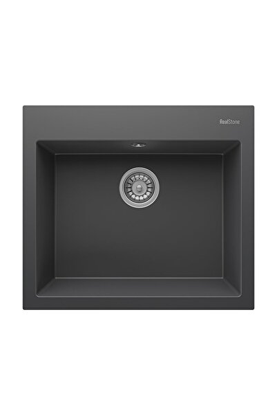 RealStone Didyma 60 K002 Granit Evye 600x530 mm Tek Göz Mutfak Evyesi - K002 ...