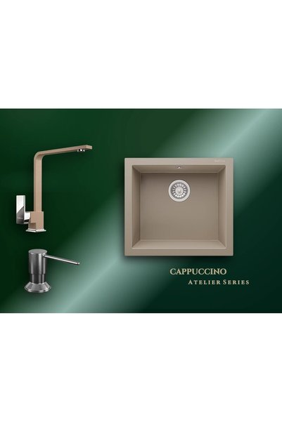 RealStone Cappuccino Atelier Series Gordion 52 K005 & Göksu Premium Mutfak Koleksiyonu