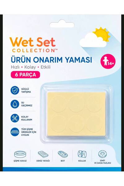 SAZE Şişme Havuz ve Deniz Ürünleri Onarım Yaması 6 Parça – Su Geçirmez Güçlü ...