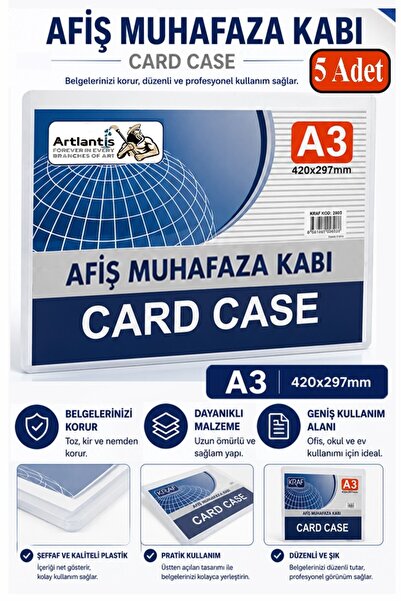 Artlantis A3 kontejner za skladištenje postera, 5 komada, 29,7x42 cm, kontejn...