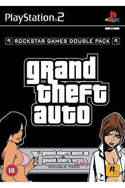 RockStar Games Grand Theft Auto Διπλό Πακέτο Παιχνίδι PS2 (Μεταχειρισμένο)