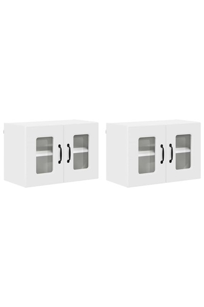 vidaxl Dulap de bucătărie Kalmar 2 pcs Alb 60 x 31 x 40 cm
