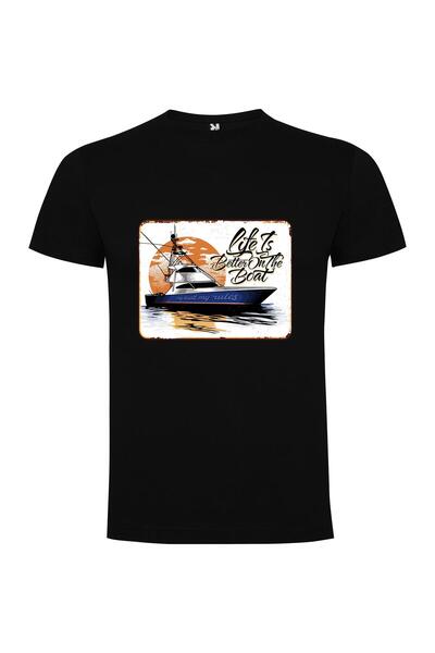 iLovePrints Vintage Fishing Boat Majesty Tshirt