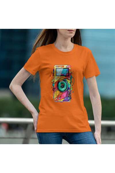 iLovePrints Colorful Abstract Camera Art Tshirt