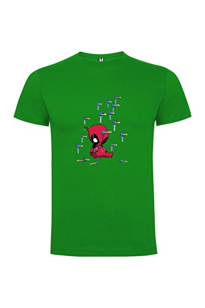 iLovePrints Chibi Deadpool Fitness Fun Tshirt