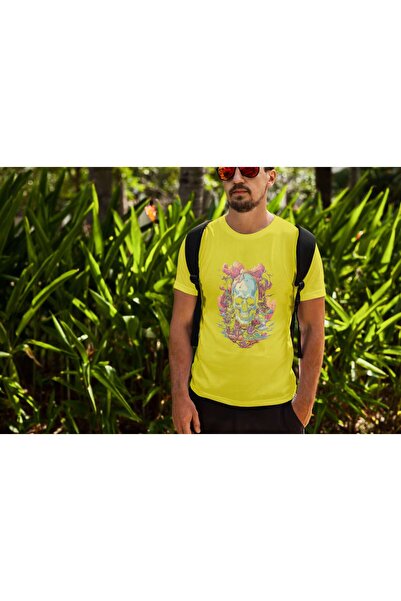 iLovePrints Surreal Skull with Abstract Surroundings Tshirt