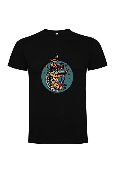 iLovePrints Crowned Quetzecoatl Dragon Tshirt