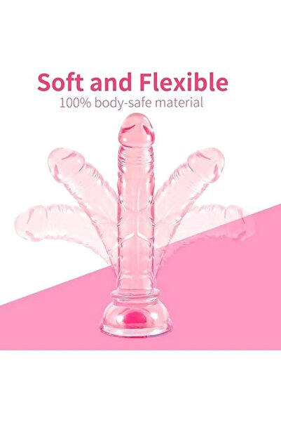 Sensvia 14 cm Pembe Yapay Penis Belden Bağlamalı Strap-On Set
