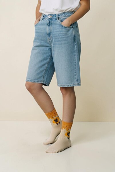 Socks Stores Șosete unisex din bumbac, colorate, cu modele, șosete de tenis p...