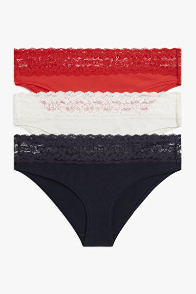 Tommy Hilfiger Women's 3-Pack Firework/Ivory/Desert Sky Panties