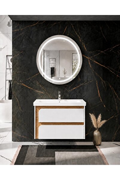Gold Ban-yom VALERY 80 KREM MDF Banyo Mobilyası Seti