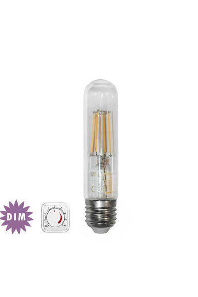 Adeleq Λάμπα LED FILAMENT (COG), διάφανος σωλήνας, 6W, για Ντουί Ε27, 2800Κ Θ...