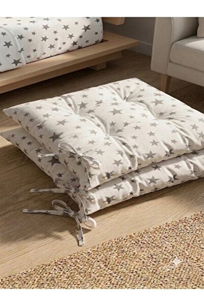 Erca Home Tekstil Ürünleri Boncuk Elyaf Dolgulu Ranforce Pamuklu Kumaş 2 Adet...