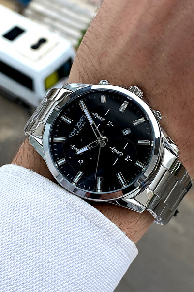 Tom Jones London Original 2 Year Warranty Men's Wristwatch Steel Band 3 Atm W...