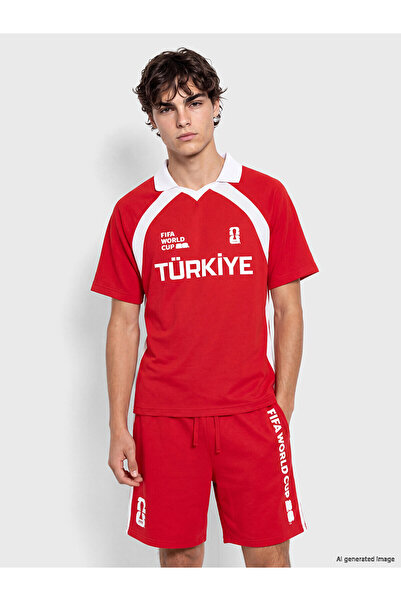 LC Waikiki Peak New Season Turkey Fifa 2026 World Cup Printed Men's Sports T-...