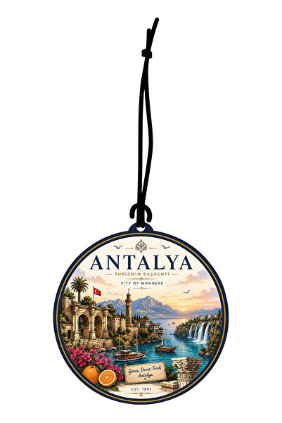 Meröka Antalya Şehri Tasarımlı Oto Kokusu,Araba Kokusu,Oto Aksesuarı ve Koku ...