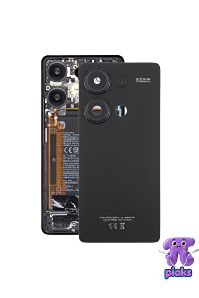 Piaks Redmi Note 13 Pro 4G Arka Kapak Pil Batarya Kapağı Kamera Lensli 23117R...