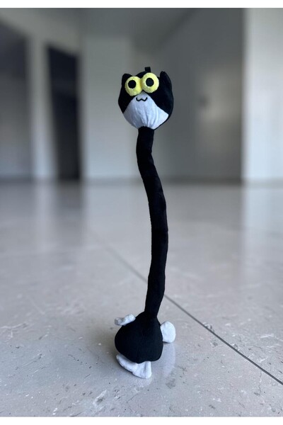Kare Dekor Sarılgan Kedi Peluş – Çanta, Motosiklet, Direksiyon, Perde ve Çocu...
