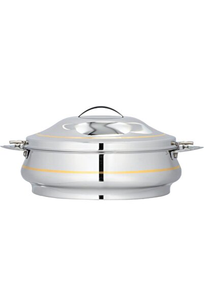 Generic Pradeep Thermal Serving Bowl, Stainless Steel, Two Handles, Al Saif, ...