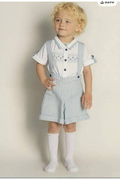 sunshine boutique15 طقم ولادي جملي و بلو beaukid - 3/0 اشهر - جملي