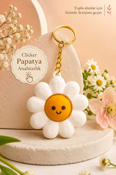 WOWOLAB Sevimli Papatya Clicker Anahtarlık