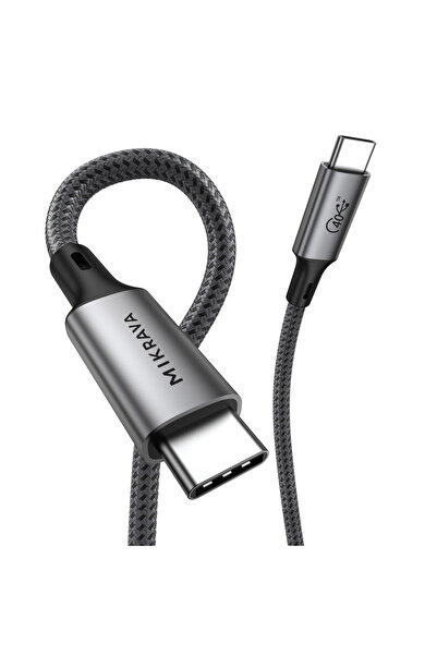 USB 4.0 40GBPS USB C Veri Kablosu, 240W USB C Şarj Kablosu, 8K@60hz 4K@240Hz 2K@360Hz Thunderbolt 4 Destekli Görüntü Kablosu - 1 Metre