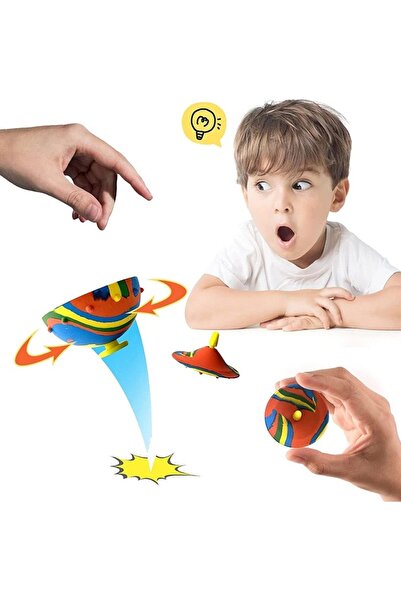 teknom Zıplayan disk uçak disk oyuncak uçan mini disk katla uçur 2 adet