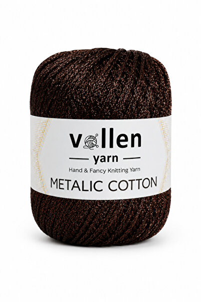 vollen yarn Ață premium metalizată din bumbac cu sclipici pentru tricotat man...