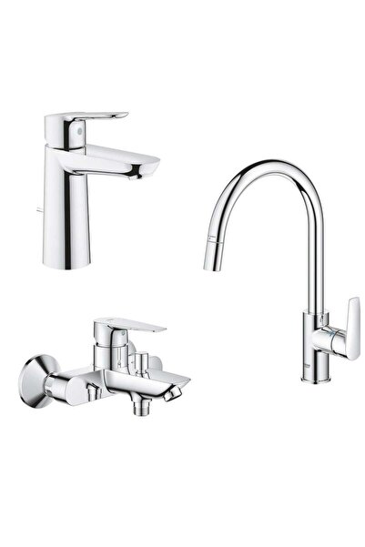 Grohe Bauedge Set Spiral Sink, Bathroom and Washbasin Faucet
