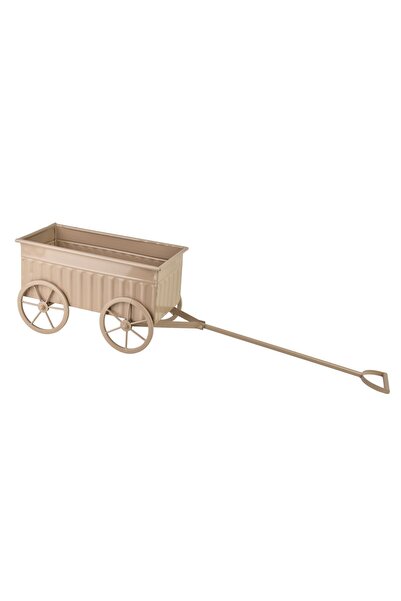 MONDEX Cărucior decorativ Prima ROGER 38x22x22 cm Bej 1 buc.