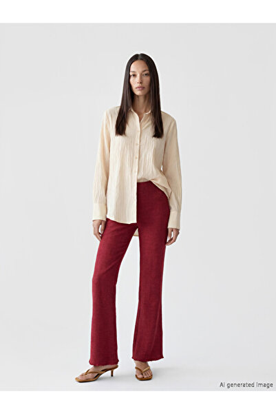 LC Waikiki I Beli Corded Textured Women's Trousers from Freezen Store