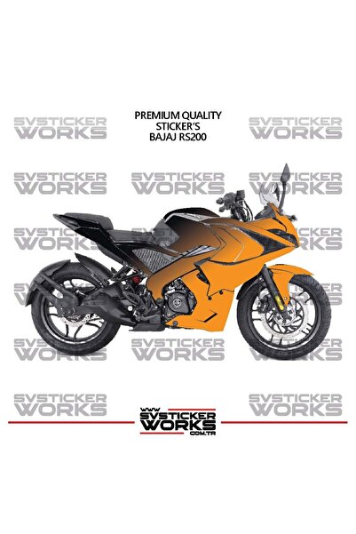 ARONA ملصق تزييني لـ Bajaj RS200، طقم جاهز لتزيين المحرك بلونين، جودة عالية