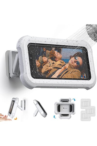 Arabest Waterproof Shower Phone Holder,360° Rotation,Angle Adjustable,Retract...