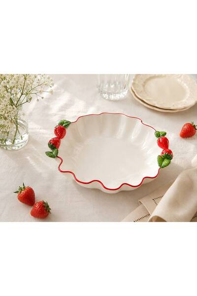 AROW Çilek Sunum Oval Kase 30 Cm
