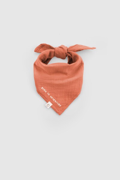 Little Gusto Organic Cotton Baby Triangle Scarf Orange
