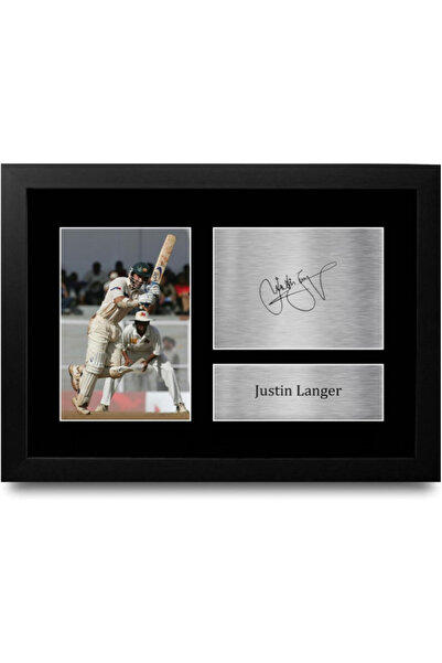 HWC Trading Justin Langer Australia Gifts Printed Signed Autograph Picture fo...