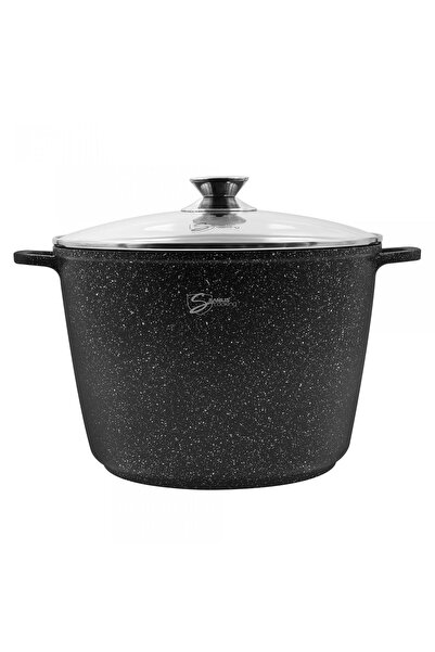 Samus Vas de copt din aluminiu turnat antiaderent de 14L, cu capac de sticlă,...