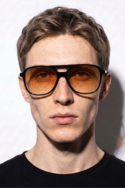 Bilge Karga Cleo Black Orange Gradient Men's Sunglasses